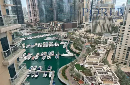 Apartment - 2 Bedrooms - 2 Bathrooms for rent in Al Habtoor Tower - Dubai Marina - Dubai