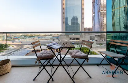 Terrace image for: Apartment - 1 Bathroom for rent in Goldcrest Views 2 - JLT Cluster J - Jumeirah Lake Towers - Dubai, Image 1