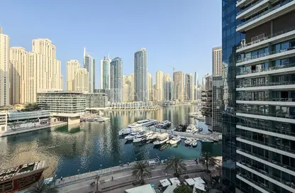 Apartment - 1 Bedroom - 2 Bathrooms for rent in Silverene Tower A - Silverene - Dubai Marina - Dubai