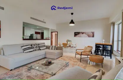 Apartment - 1 Bedroom - 2 Bathrooms for rent in Rimal 3 - Rimal - Jumeirah Beach Residence - Dubai