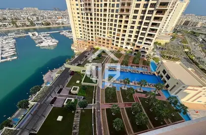 Apartment - 2 Bedrooms - 3 Bathrooms for rent in Marina Residences 1 - Marina Residences - Palm Jumeirah - Dubai