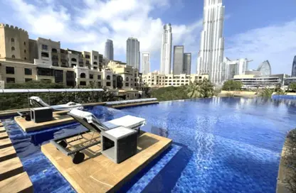 شقة - غرفة نوم - 1 حمام للايجار في فندق برج ليك - العنوان داون تاون - دبي وسط المدينة - دبي