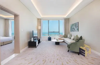 Apartment - 1 Bedroom - 2 Bathrooms for rent in The Palm Tower - Palm Jumeirah - Dubai