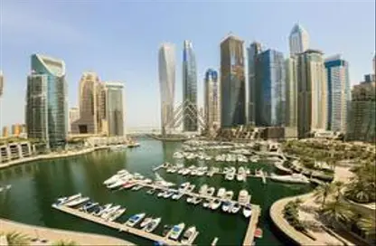 Apartment - 3 Bedrooms - 4 Bathrooms for rent in Al Habtoor Tower - Dubai Marina - Dubai