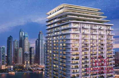 Apartment - 2 Bedrooms - 2 Bathrooms for sale in Beachgate by Address - EMAAR Beachfront - Dubai Harbour - Dubai