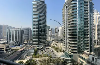 Apartment - 1 Bedroom - 2 Bathrooms for rent in Al Habtoor Tower - Dubai Marina - Dubai