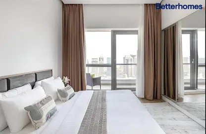 Room / Bedroom image for: Apartment - 1 Bedroom - 2 Bathrooms for sale in Central Tower - Bay Central - Dubai Marina - Dubai, Image 1
