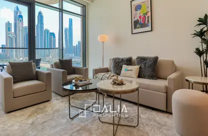 Apartment - 2 Bedrooms - 2 Bathrooms for rent in Marina Vista - EMAAR Beachfront - Dubai Harbour - Dubai