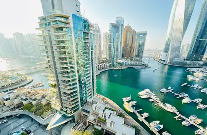 Apartment - 1 Bedroom - 2 Bathrooms for rent in Al Habtoor Tower - Dubai Marina - Dubai