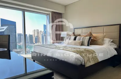 Apartment - 1 Bedroom - 2 Bathrooms for rent in Dubai Marina - Dubai