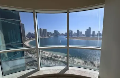 Apartment - 3 Bedrooms - 4 Bathrooms for rent in Al Hafeet Tower - Al Khan - Sharjah