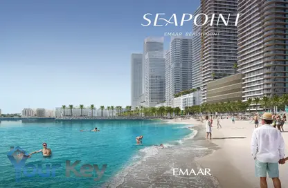 Apartment - 2 Bedrooms - 3 Bathrooms for sale in Seapoint - EMAAR Beachfront - Dubai Harbour - Dubai