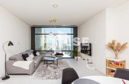 Living Room image for: Apartment - 1 Bedroom - 2 Bathrooms for sale in Index Tower - DIFC - Dubai, Image 1