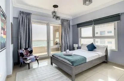 شقة - 2 غرف نوم - 3 حمامات للايجار في برج مانشستر - دبي مارينا - دبي