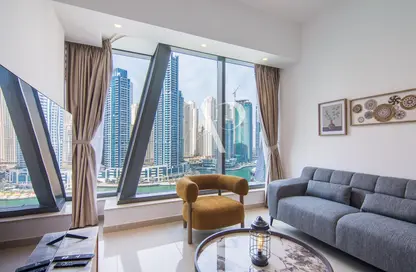 Apartment - 1 Bedroom - 1 Bathroom for rent in Silverene Tower B - Silverene - Dubai Marina - Dubai
