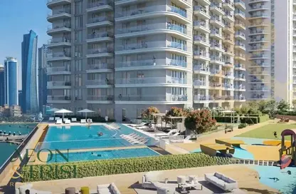 Apartment - 2 Bedrooms - 2 Bathrooms for sale in Beachgate by Address - EMAAR Beachfront - Dubai Harbour - Dubai