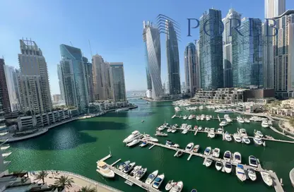 Apartment - 2 Bedrooms - 3 Bathrooms for rent in Al Habtoor Tower - Dubai Marina - Dubai