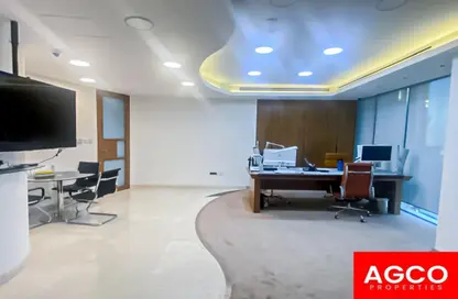 Office Space - Studio - 1 Bathroom for rent in Almas Tower - Lake Almas East - Jumeirah Lake Towers - Dubai