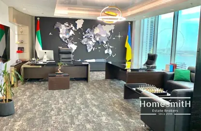 Office Space - Studio - 2 Bathrooms for rent in Al Habtoor Business Tower - Dubai Marina - Dubai