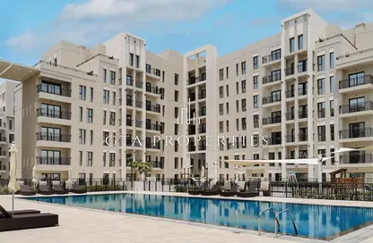 Apartment - 2 Bedrooms - 2 Bathrooms for rent in Hayat Boulevard-2A - Hayat Boulevard - Town Square - Dubai