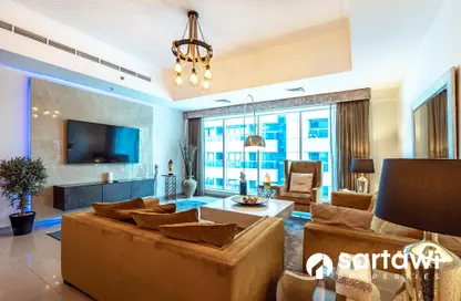 Apartment - 2 Bedrooms - 4 Bathrooms for rent in Emirates Crown - Dubai Marina - Dubai