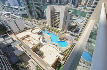 Apartment - 3 Bedrooms - 4 Bathrooms for rent in Marina Mansions - Dubai Marina - Dubai