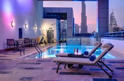 Apartment - 1 Bedroom - 2 Bathrooms for rent in Royal Continental Suites - Business Bay - Dubai