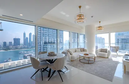 Apartment - 1 Bedroom - 1 Bathroom for rent in Grand Bleu Tower 2 - EMAAR Beachfront - Dubai Harbour - Dubai