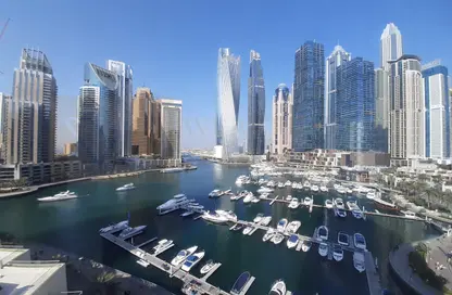 Apartment - 2 Bedrooms - 3 Bathrooms for rent in Al Habtoor Tower - Dubai Marina - Dubai