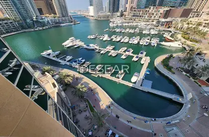 Apartment - 3 Bedrooms - 2 Bathrooms for rent in Al Habtoor Tower - Dubai Marina - Dubai