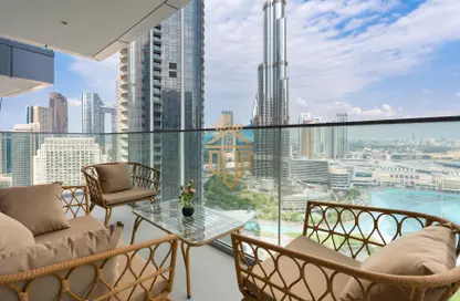 Balcony image for: Apartment - 3 Bedrooms - 4 Bathrooms for rent in Opera Grand - Burj Khalifa Area - Downtown Dubai - Dubai, Image 1