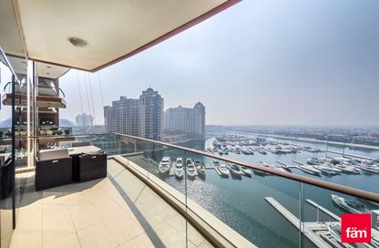 Apartment - 2 Bedrooms - 3 Bathrooms for rent in Aquamarine - Tiara Residences - Palm Jumeirah - Dubai