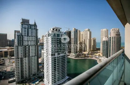 Apartment - 1 Bedroom - 2 Bathrooms for rent in Time Place Tower - Dubai Marina - Dubai