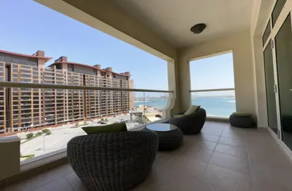 Apartment - 2 Bedrooms - 3 Bathrooms for rent in Al Das - Shoreline Apartments - Palm Jumeirah - Dubai