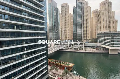 Apartment - Studio - 1 Bathroom for rent in Silverene Tower B - Silverene - Dubai Marina - Dubai