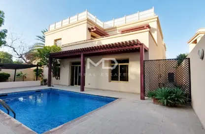 Pool image for: Villa - 5 Bedrooms - 7 Bathrooms for rent in Golf Gardens - Khalifa City - Abu Dhabi, Image 1