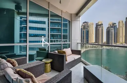 Apartment - 1 Bedroom - 2 Bathrooms for rent in The Waves Tower B - The Waves - Dubai Marina - Dubai