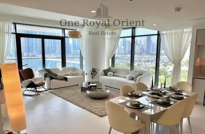 Apartment - 3 Bedrooms - 4 Bathrooms for rent in Marina Vista - EMAAR Beachfront - Dubai Harbour - Dubai