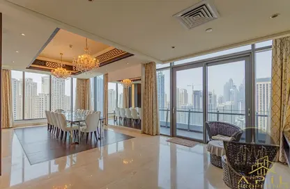 Apartment - 4 Bedrooms - 6 Bathrooms for rent in Silverene Tower A - Silverene - Dubai Marina - Dubai