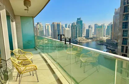 Apartment - 1 Bedroom - 2 Bathrooms for rent in Damac Heights - Dubai Marina - Dubai