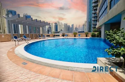 Apartment - 1 Bedroom - 2 Bathrooms for rent in Zumurud Tower - Dubai Marina - Dubai