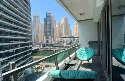 Apartment - 1 Bedroom - 1 Bathroom for rent in Silverene Tower B - Silverene - Dubai Marina - Dubai