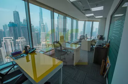 Office Space - Studio - 3 Bathrooms for rent in The Prime Tower - Business Bay - Dubai