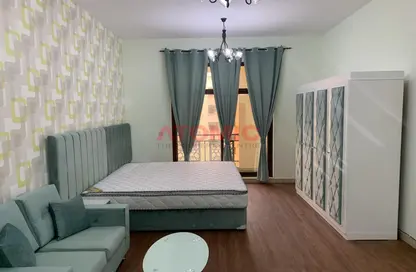 Room / Bedroom image for: Apartment - 1 Bathroom for rent in The Square - Al Mamzar - Deira - Dubai, Image 1