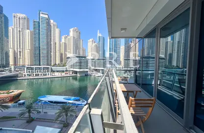 Apartment - 1 Bedroom - 2 Bathrooms for rent in Silverene Tower B - Silverene - Dubai Marina - Dubai