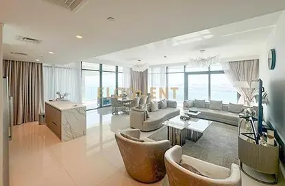 Apartment - 3 Bedrooms - 3 Bathrooms for rent in Beach Vista - EMAAR Beachfront - Dubai Harbour - Dubai