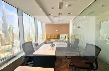 Office Space - Studio - 4 Bathrooms for rent in The Prime Tower - Business Bay - Dubai