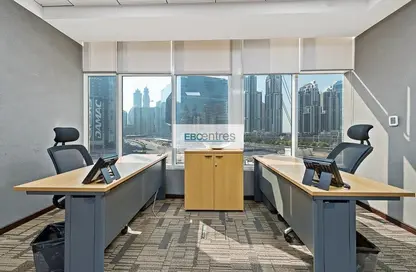 Office Space - Studio - 6 Bathrooms for rent in Clover Bay Tower - Business Bay - Dubai