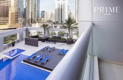 Apartment - 1 Bedroom - 2 Bathrooms for sale in Skyview Tower - Dubai Marina - Dubai