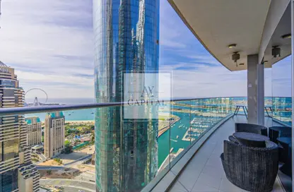 Apartment - 2 Bedrooms - 2 Bathrooms for rent in Damac Heights - Dubai Marina - Dubai